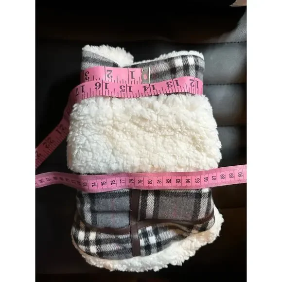Warm Dog Clothes for Small Dog or Cat Coats Jacket Pet Sweater Grey, X-Small New - Picture 9 of 14